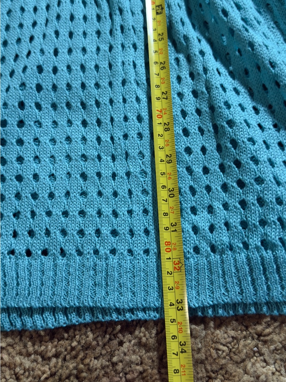 Cupshe Turquoise Blue Crochet Swim Coverup - Picture 4 of 8